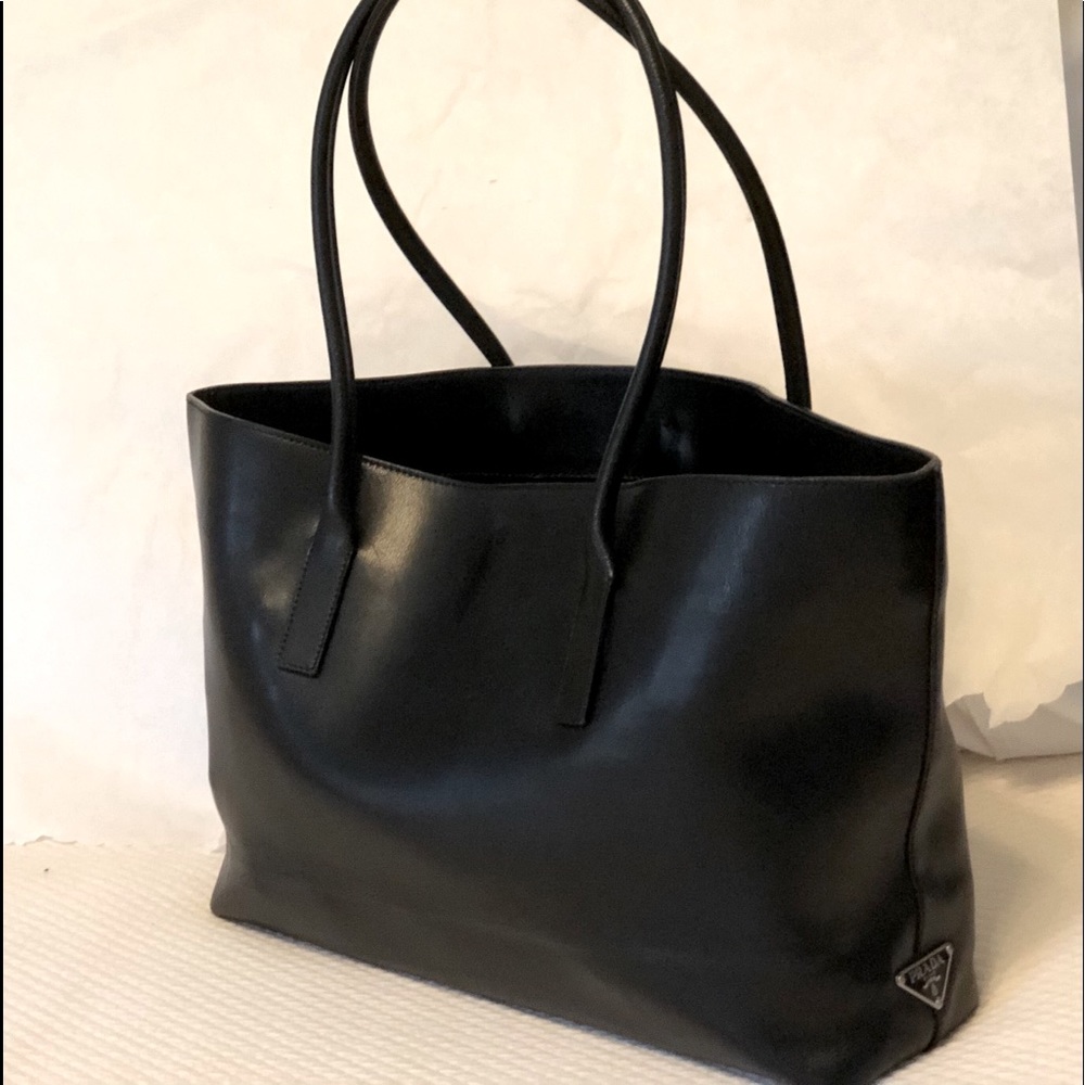 Prada Tote - Black Leather - Authentic